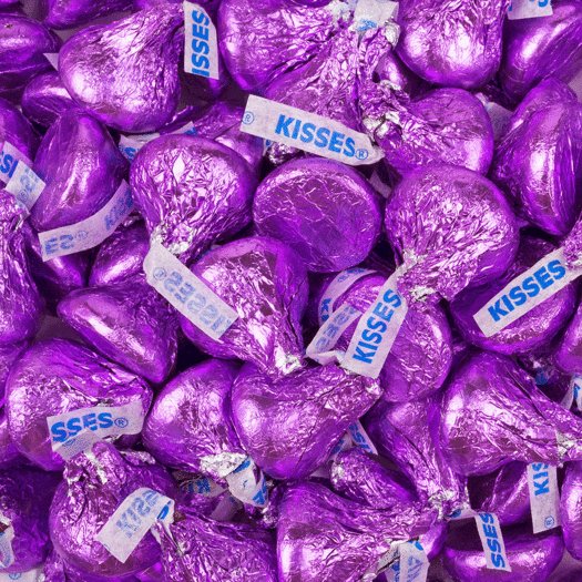 Hersheys Kisses couleurs individuelles pour bar a bonbons