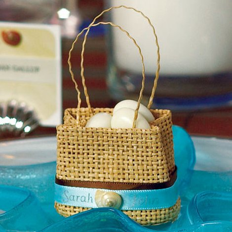 Mini Sacs de Plage pour bonbonnières de mariage