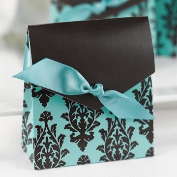 Ballotin Damassé à Bonbonnières pour Réception de Mariage