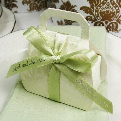 Ballotin Embossé à Bonbonnières pour Réception de Mariage