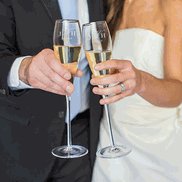 Réceptions de Mariage Flutes à Champagnes Personalisées